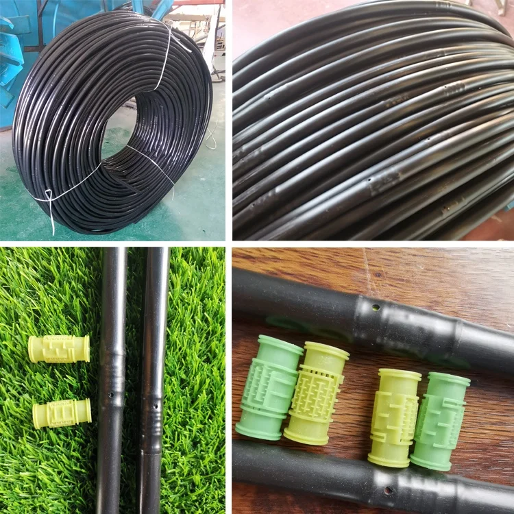 צינור טפטוף 16mm עם טפטפת פנימית עגולה וגלילי צינור גינה למערכת השקיה חקלאית בחווה