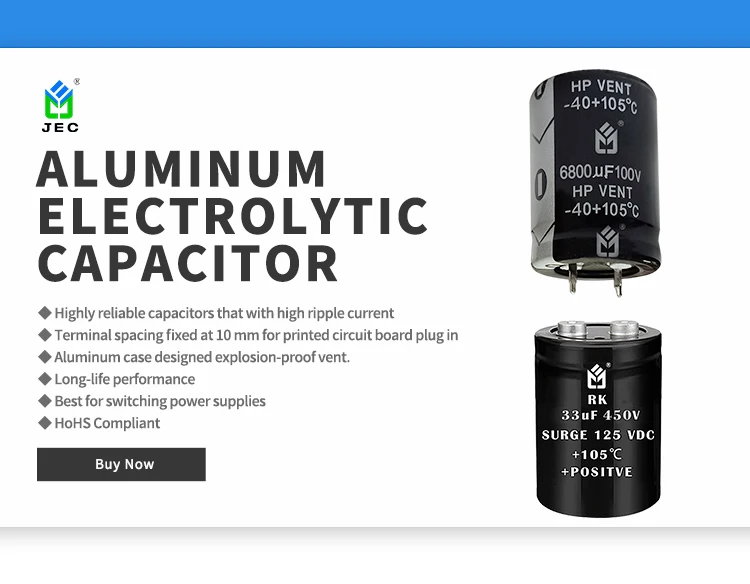 Hot Sale Aluminium 4700uF 50V Screw Mount Electrolytic Capacitor 22x40mm 105 for Rectifier