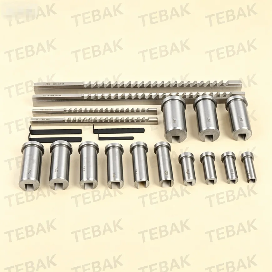 Hot Sale 22PCS Keyway Broach Set with Bushing & Shim High Precision Industrial Cutting Tool
