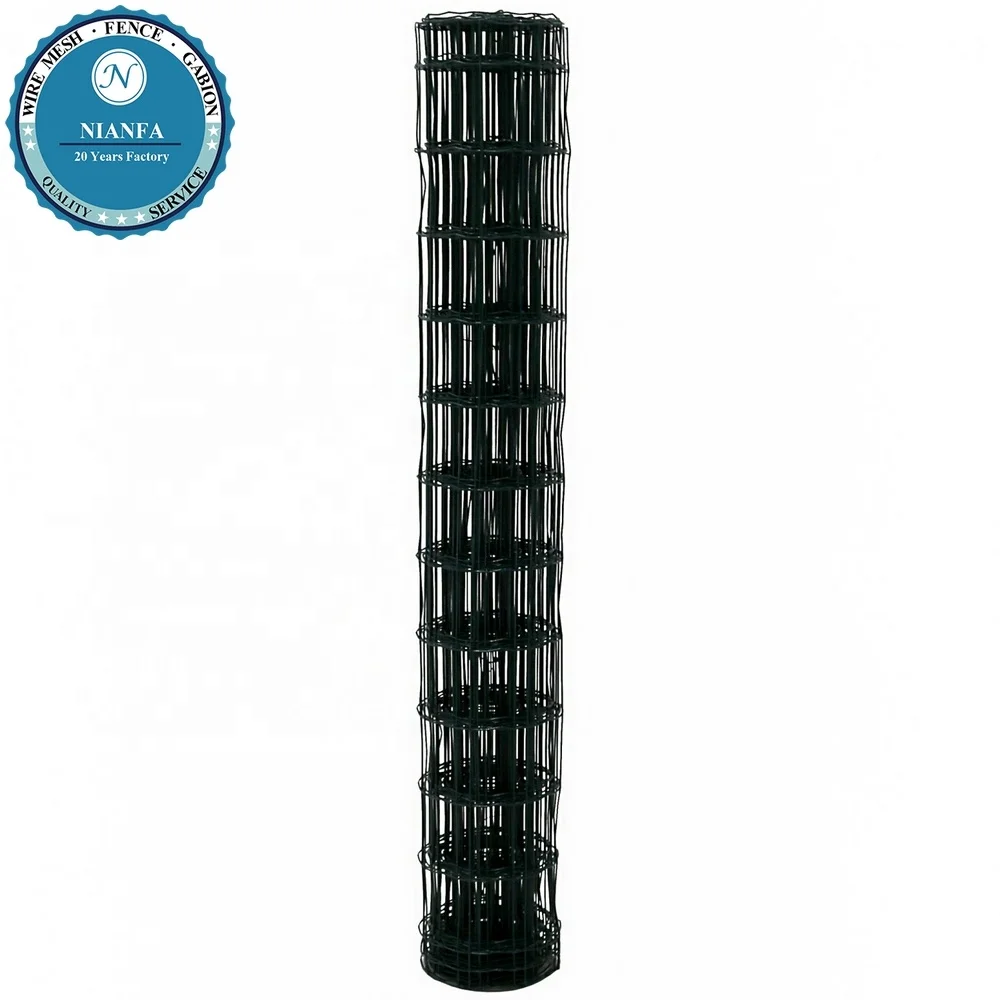 GILPWA Rotolo Rete Metallica Saldata Rivestita In PVC, Maglia 5x5 Cm, 16 GA, Verde, 91x1524 Cm