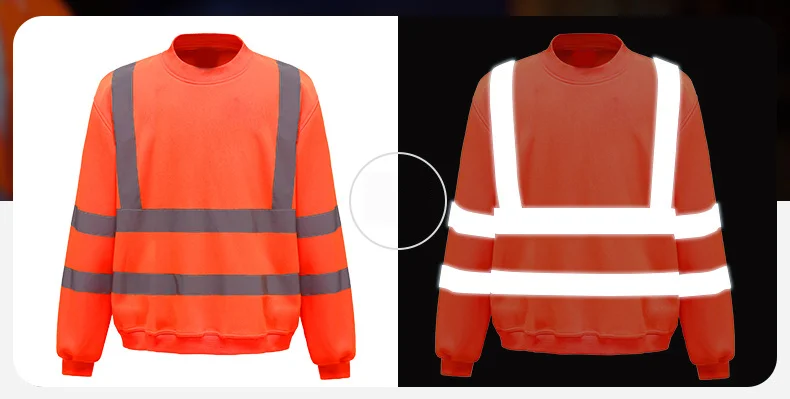 Custom Hi Vis Team Uniform High Visibility long sleeve Shirt and fleece hoodie Safety Shirt Custom L