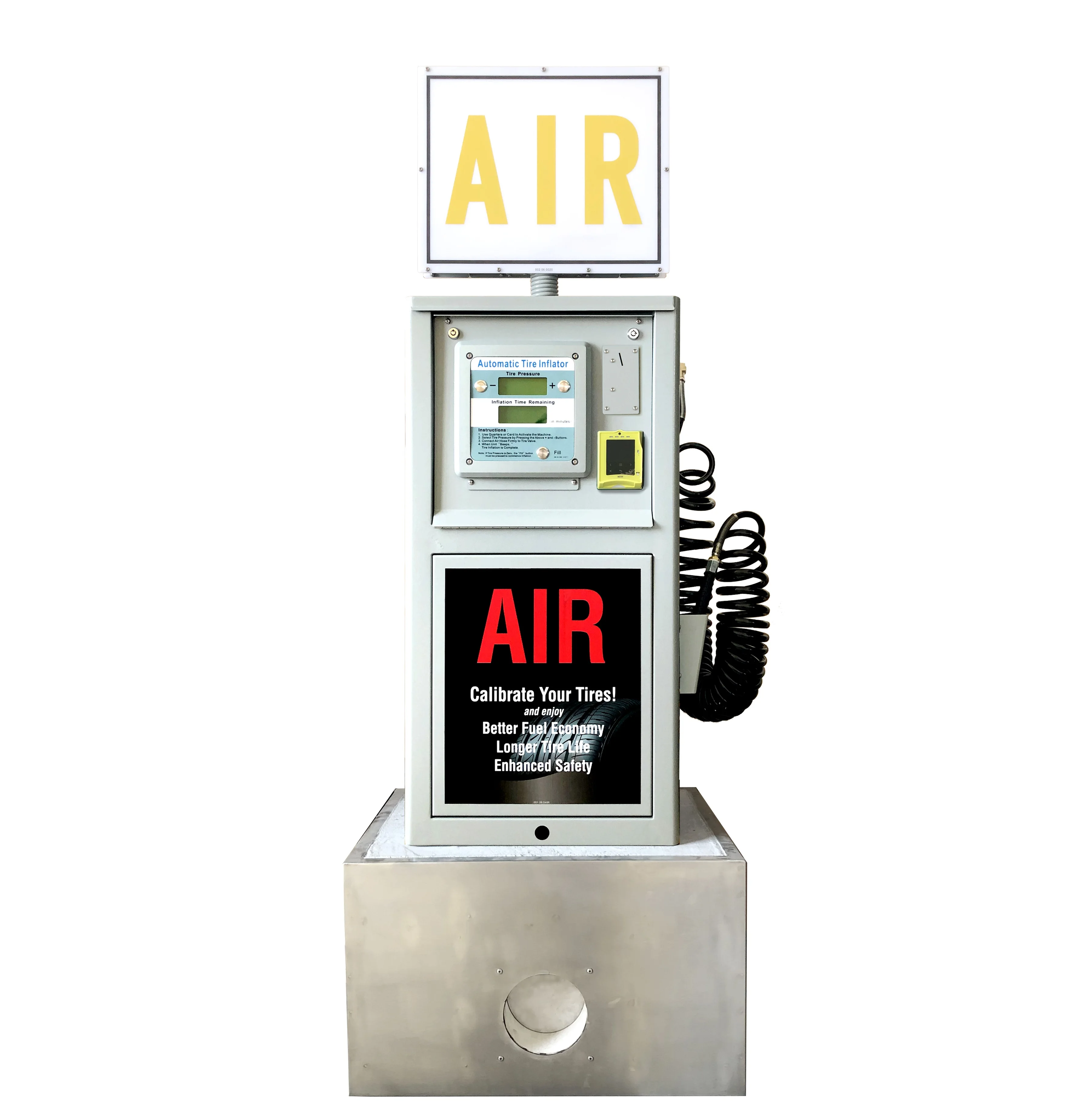 G5 Coin Operated Gas Station Air Inflation Machine Air Compressor Tire Inflator Other Vehicle Tools Petrol Station Air Inflators