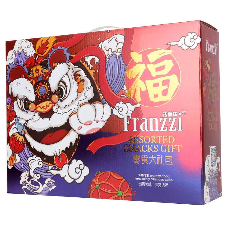 Sunssi заводская цена Новое поступление Franzzi Oem Подарочная коробка сладкие конфеты Cuboid расплавленные Милка печенье в качестве праздника Рождественский