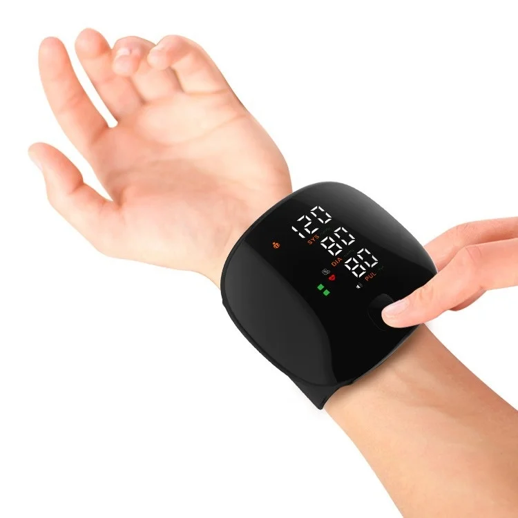เครื่องวัดความดันโลหิตแบบสวมข้อมือ OEM แบบชาร์จไฟได้ เครื่องวัดความดันโลหิตดิจิทัลอิเล็กทรอนิกส์ เครื่องวัดความดันโลหิตสำหรับระบบโทรเวชกรรม
