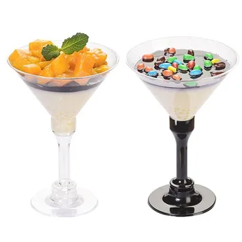150ml High Quality Food Grade Unbreakable Wine Yogurt Plastic Cup Champagne Flutes Tumbler Wine Glasses Set for Wedding