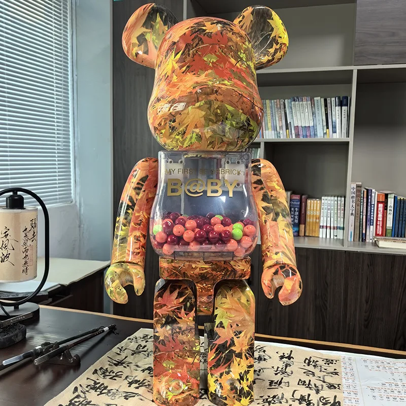 70cm Bearbrick 1000% Flower Series Block Bear - Artistic Home Decor