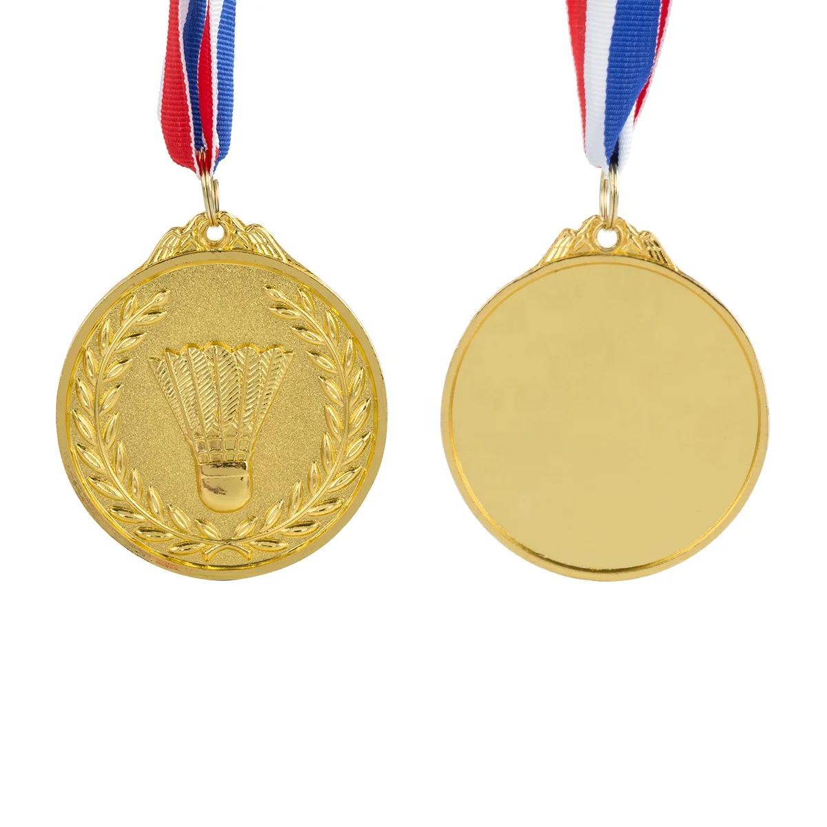 JP0908 High End Silver Copper Shuttlecock Badminton Medals