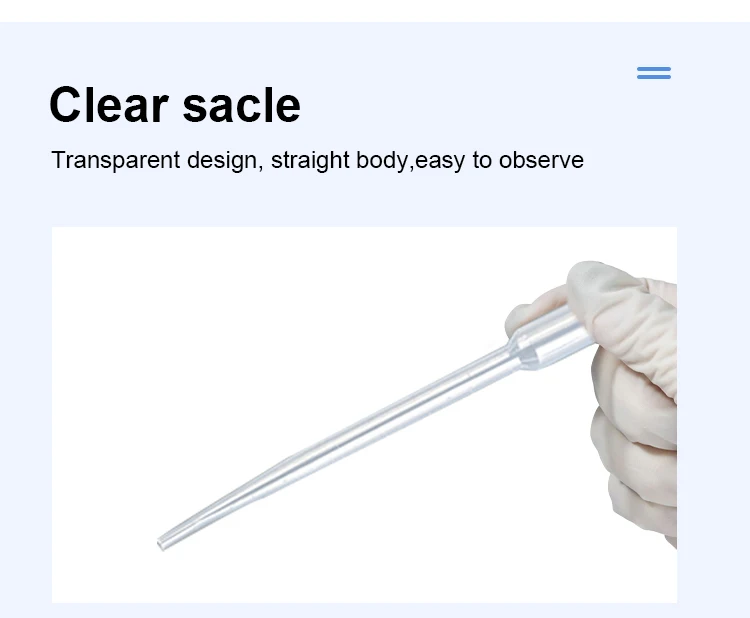 3ml Disposable Lab Transfer Pasteur Pipette - Sorfa Quality