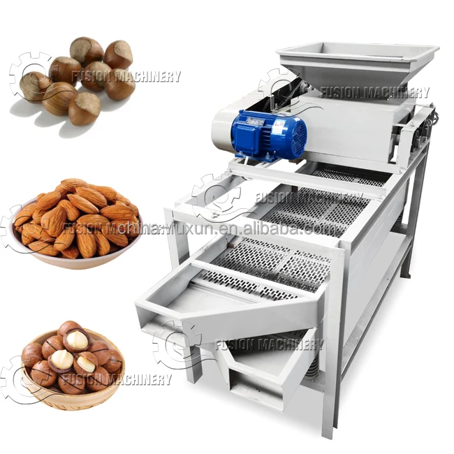 Almond Sheller Removing Machine Hazelnut Walnut Separator Macadamia Nut Opener
