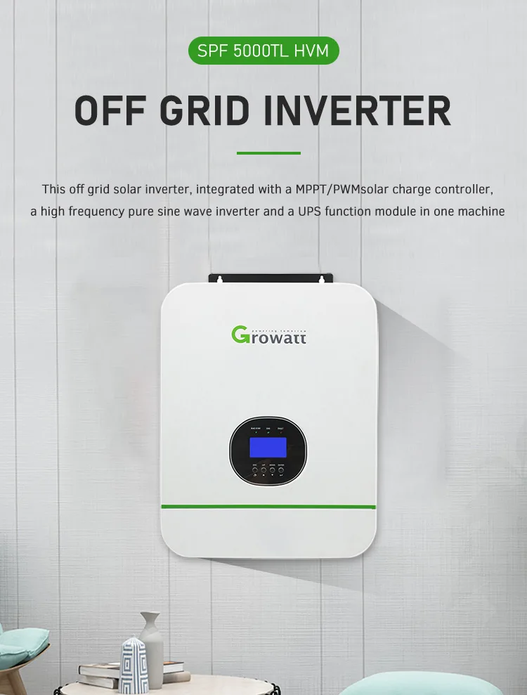 5kw 5500w 24v 48v Off Grid Solar Inverter Pure Sine Wave Growatt Spf ...