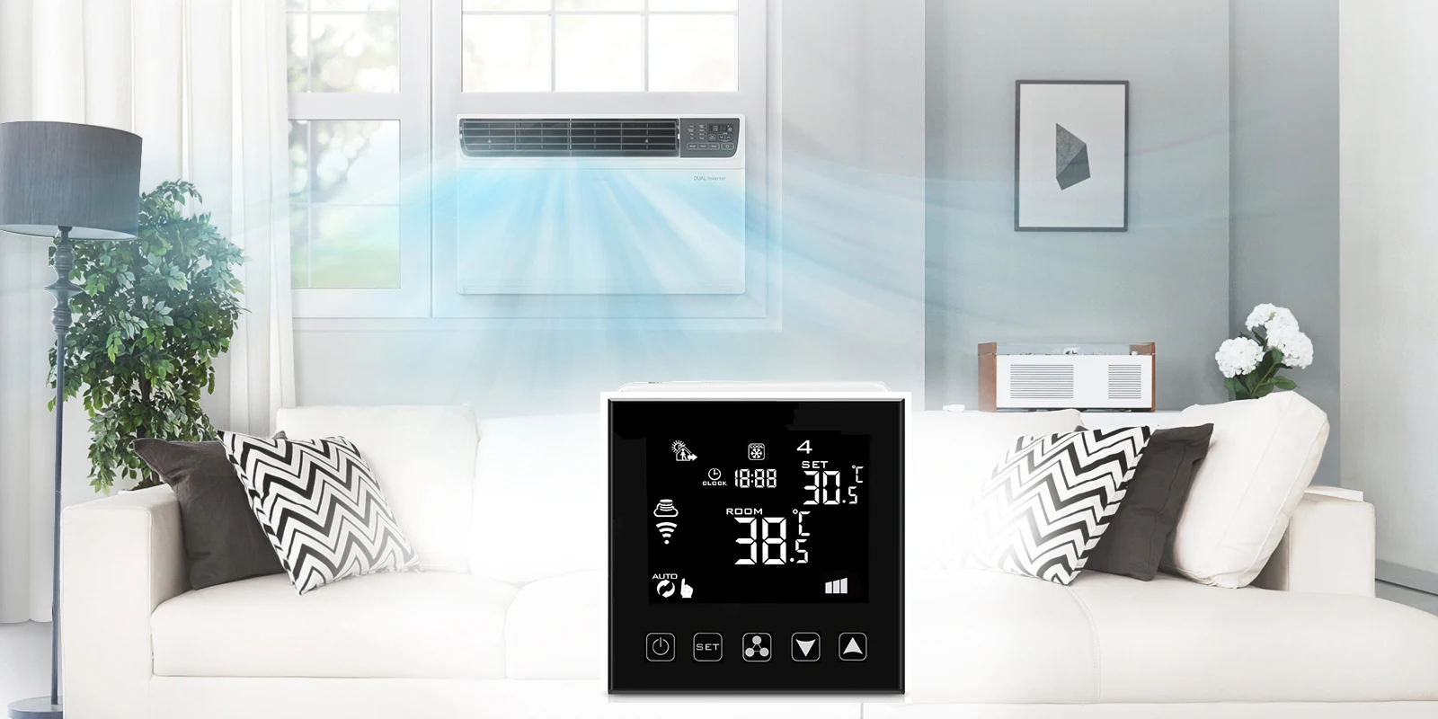 Smart Programmable WiFi Thermostat 12V for Gas Boiler Underfloor Water Heating Controller Alexa Voice Kit