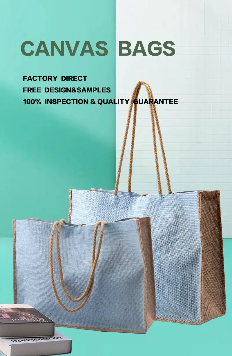 Eco-friendly Factory Custom Logo Oem Jute Bag Tote Burlap Jute Travel ...