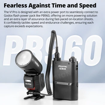 Godox V1-PRO V1pro TTL Round Head Camera Flash Wireless Transmission Speedlite Flash for Canon for Nikon for Sony for Fuji product image
