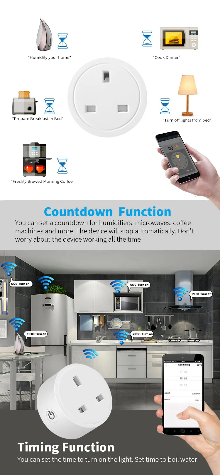 Rsh Matter Smart Home Uk Standard Wifi Alexa Google Homekit Smart Plug