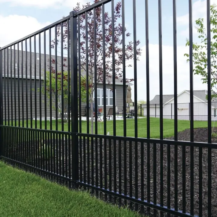 Wholesale 6ftx8ft Garden Black Metal Fences Anti Rust Galvanized Steel ...