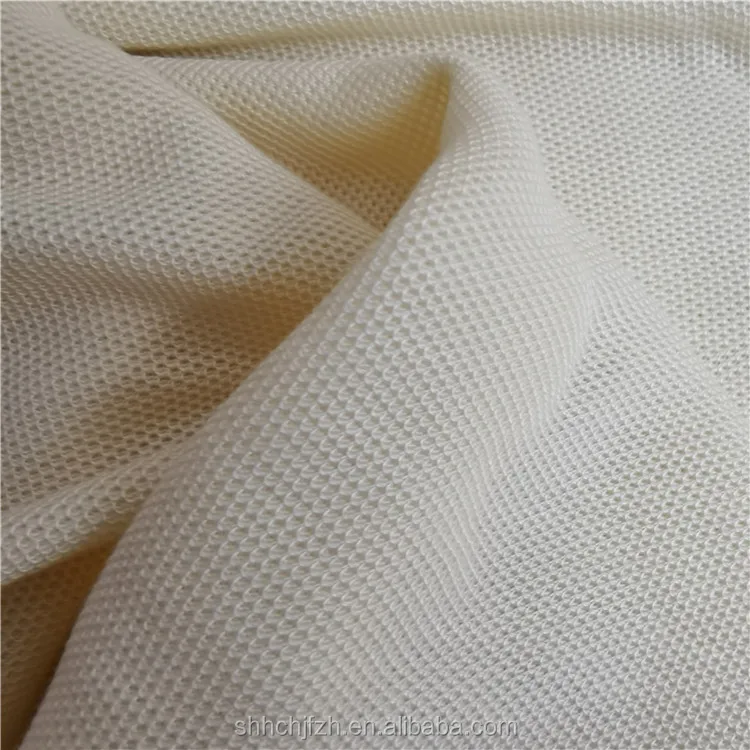 100%Combed Cotton Double Pique Polo Shirt Fabric Knit Double Mesh Pique  Cotton Fabric for Polo Shirts