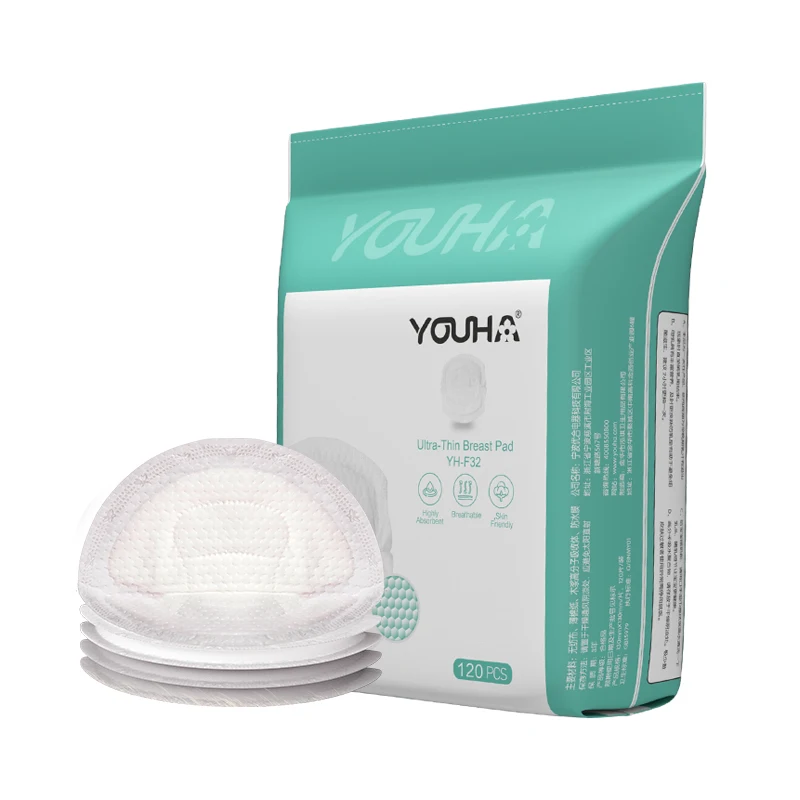 Youha Safe And Dry Ultra Thin Disposable Nursing Pads 120 Count Breast