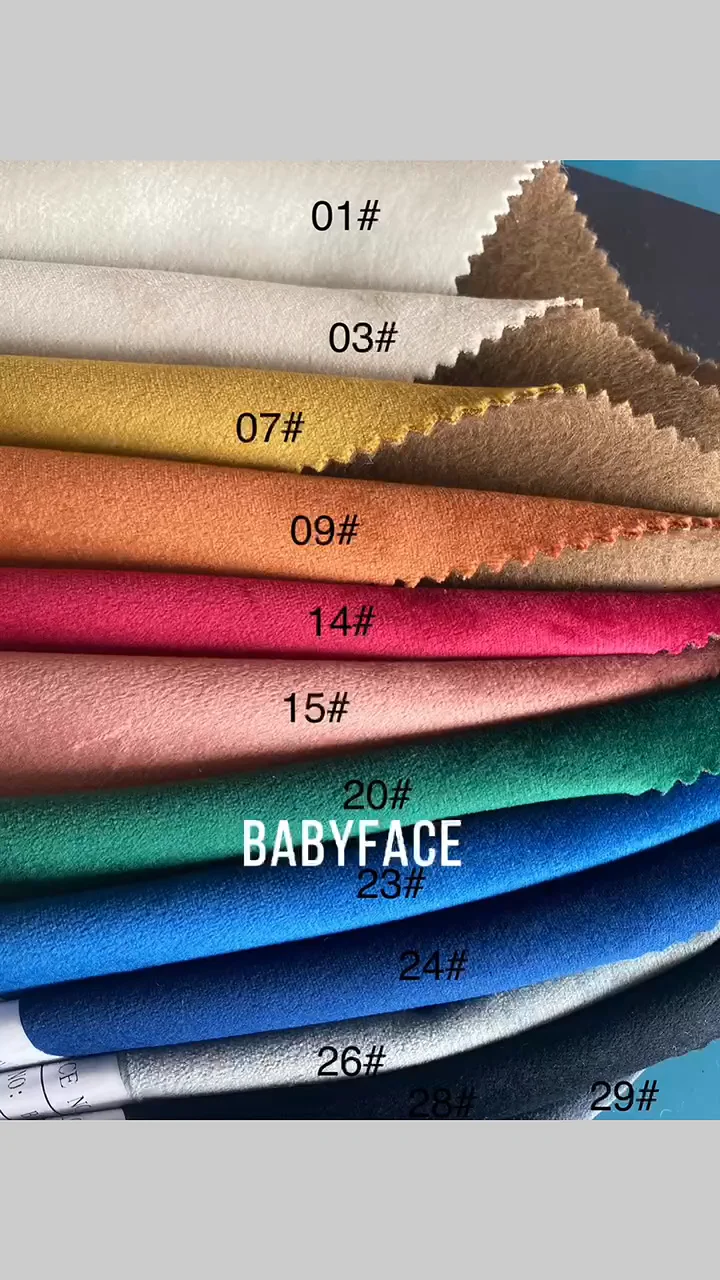 Babyface Soft Touch Velvet Bond Fabric 100 Polyester Living Room Sofa