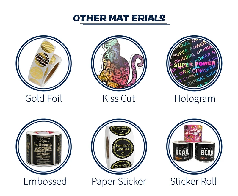 Пользовательский логотип, наклейка, этикетка, печать, водонепроницаемый рулон, синтетическая бумага, клей, Круглый Логотип, наклейка