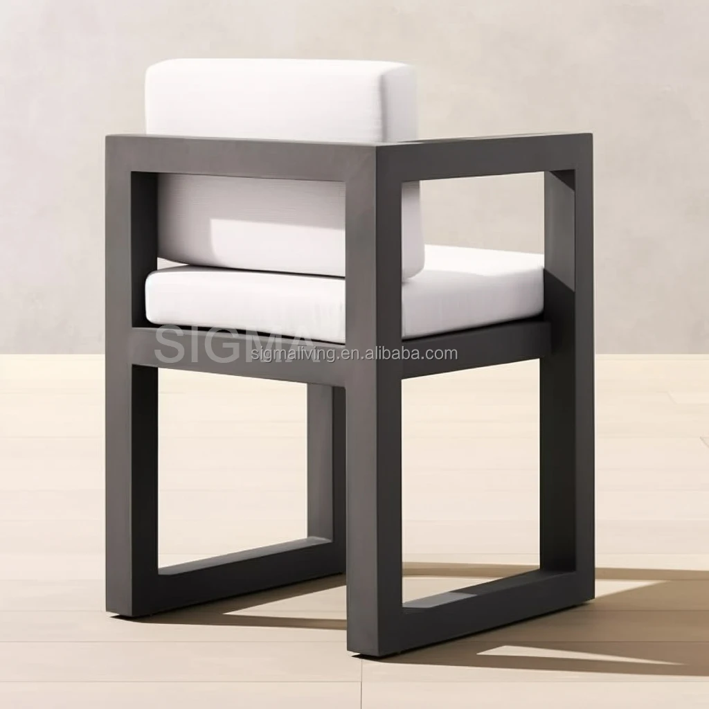high quality luxury garden furniture patio furniture aluminum dining table and chair outdoor dining set