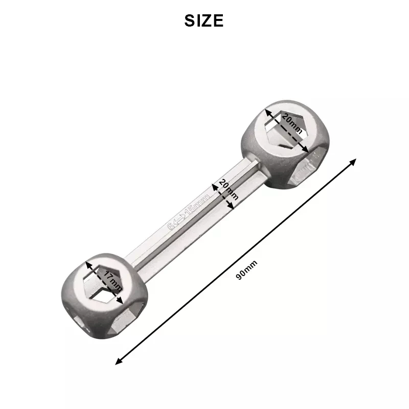 ライダーレース バルブクロス 6-15mm 修理用 電動キー 三角六角レンチ