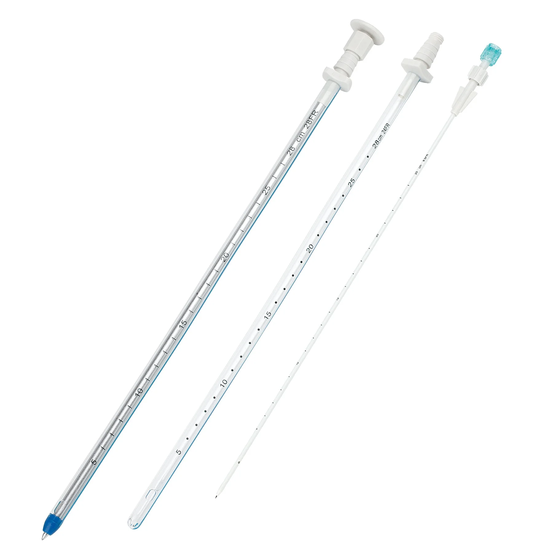 Disposables Thoracic Drainage Catheter with Trocar/Without Silicone ...