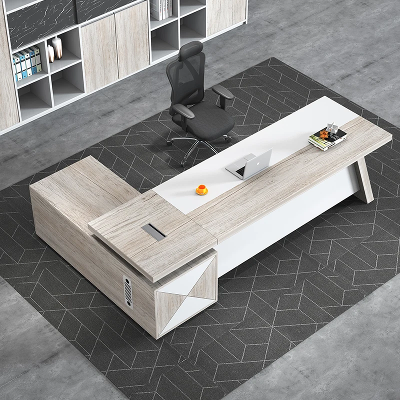 modern office desk furniture workstation table designs ceo Boss ...
