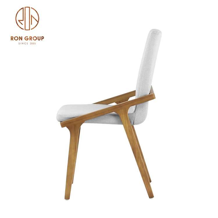 Hot Sale Modern Simple Style Restaurant Furniture Ash Solid Wood Frame Restaurant Chairs Wooden Chair Dining Chairs