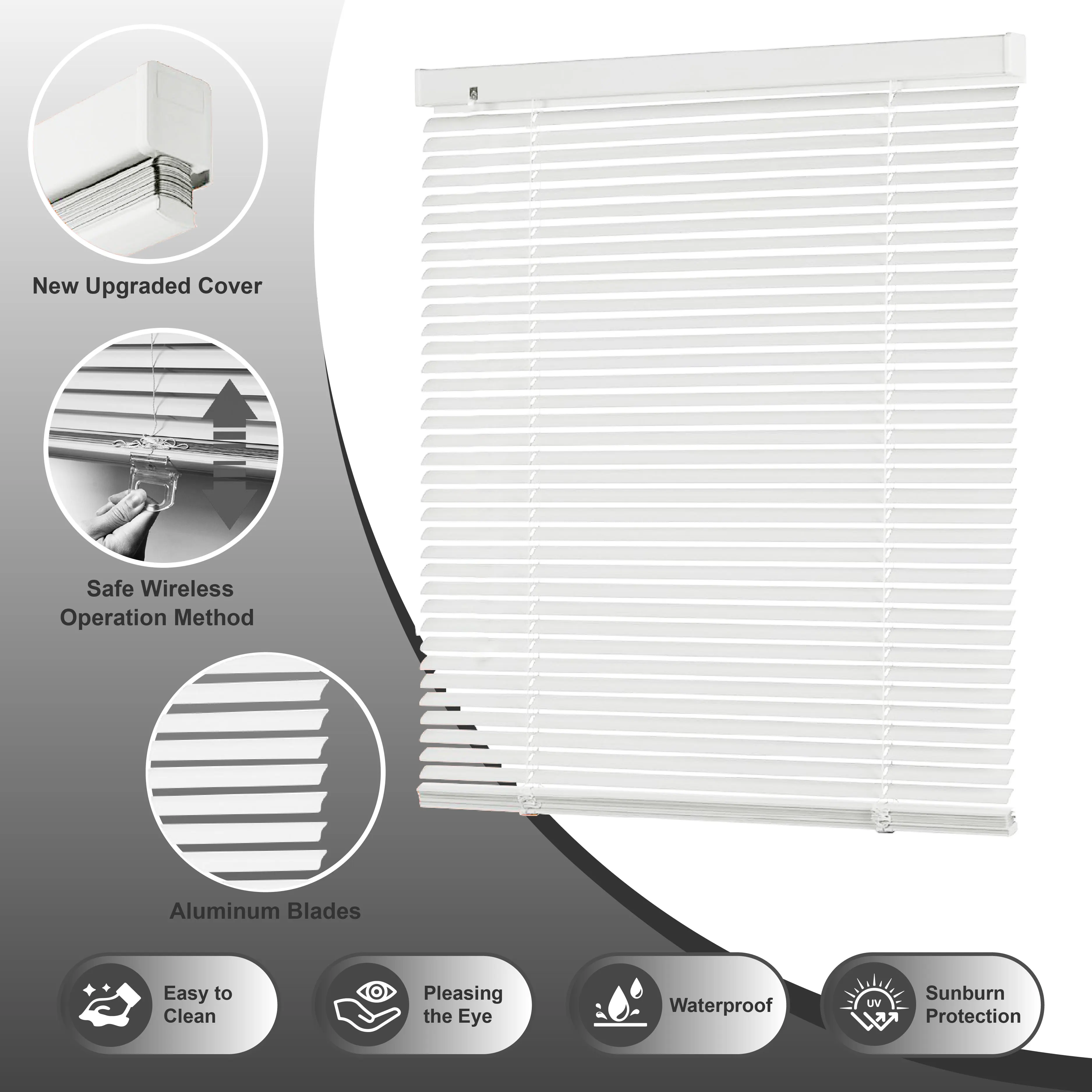 OEM ODM Intelligent Blinds Built in Blinds Smart Shades Shutters Aluminum Patio Sliding windows