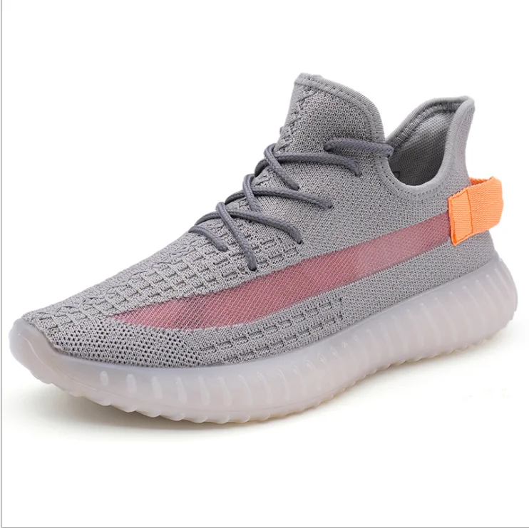 High quality Breathable Fly Weave Sports Shoes Outdoor Casual Shoes Men Women Yeezy Shoes