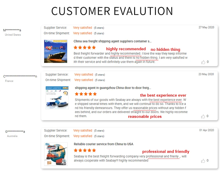 Топ 100 продавец Fba Ddp Sea Express логистическая служба профессиональная доставка