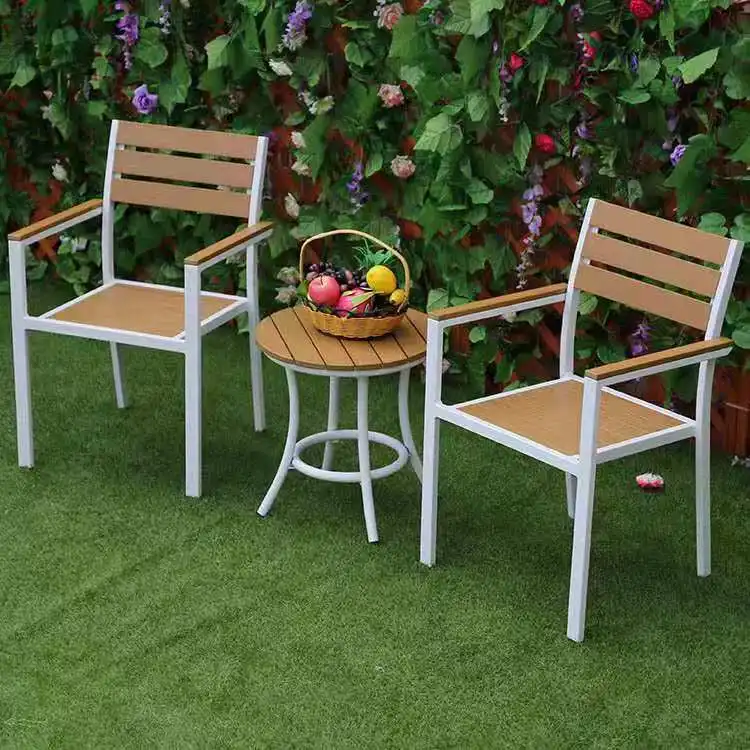 ですか 2021ホットセールダイニングセット屋外用家具wpcウッドガーデン屋外ダイニングチェアテーブル Buy Outdoor