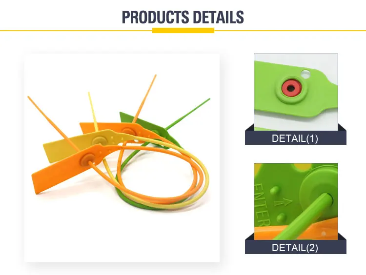 Plastic Coded Security Seal Hs Code With Barcode And Serial Numbers
