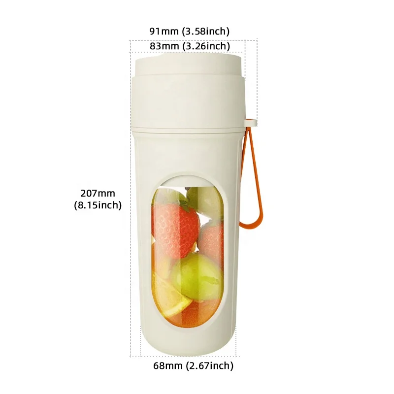 A Cup of Double Cover Automatic Juicer Portable Rechargeable Juice Cup Home Multifunction Juice Machine New Juicing Cup 2