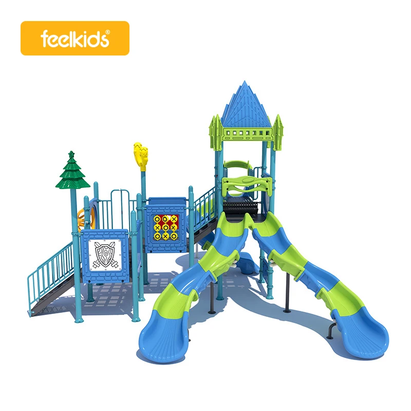 Feelkids ALT-24016CS Plastic Slide Outdoor Playground Amusement Equipment for Children's Play >500kg Capacity >10 Passengers supplier