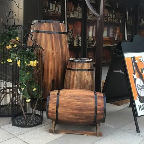 Customizable Wooden Big Barrel Mini Beer Keg for Decoration for Home or Business Use