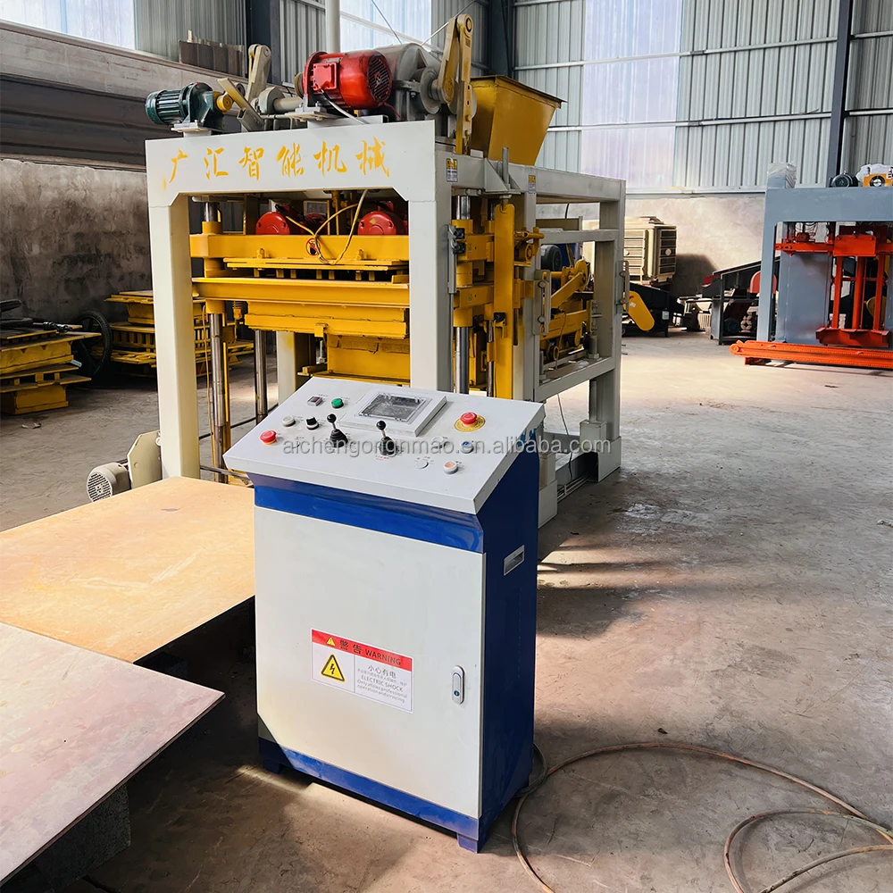 Aichen Qt4 25 Vibration Motor Brick Block Making Machine - Buy Fully ...