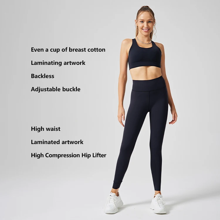 Top Selling Ladies Women Gym Polyester Sports Wear Customized