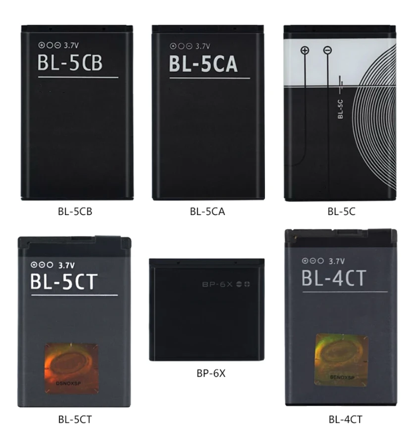 BL-5B Built-in Mobile Phone Lithium Titanate Battery for Nokia 5140 5320 5300 6120c 5200 6021 7260 7360 N80 N83 N90 3.7V 890mAh