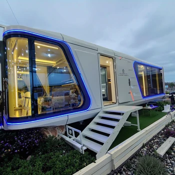 Waterproof Steel Prefab Houses Houseboats Caravans Warehouse Bathroom Exterior Living Room Office Building Dining Supermarket