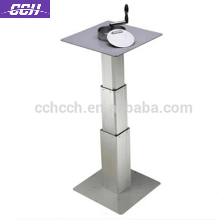 Manual Lifter Tatami Telescopic Adjustable Height Table Legs in Coffee Dining Table Metal Leg Base