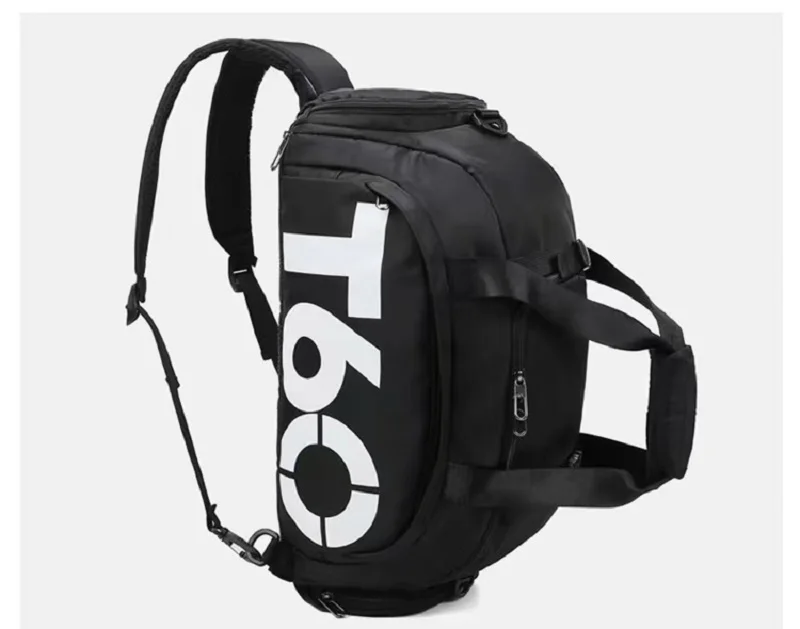 Custom Logo Large Gym Bag With Shoe Compartment T60 Sports Wet And Dry Separation Travel Duffel