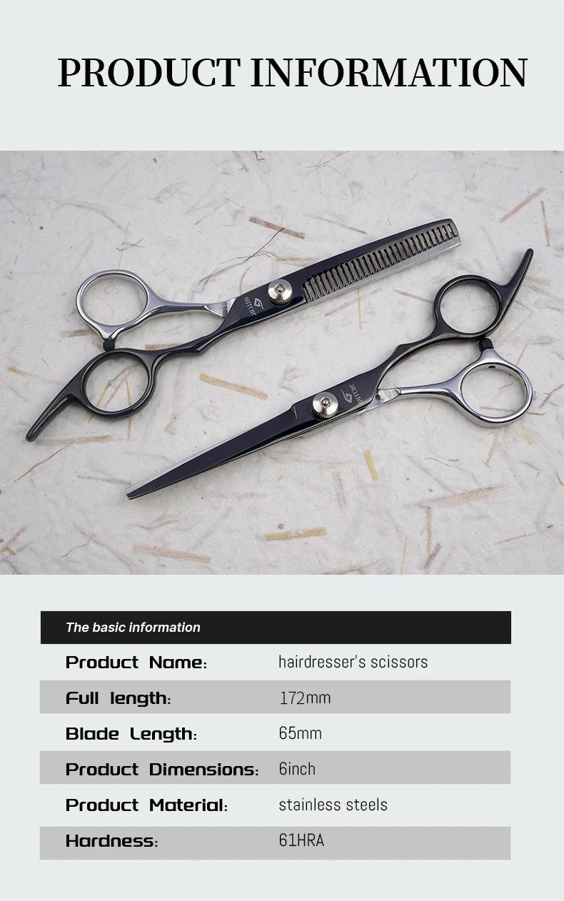 Professional Hairdressing Scissors Stainless Steel Scissors Salon Tools