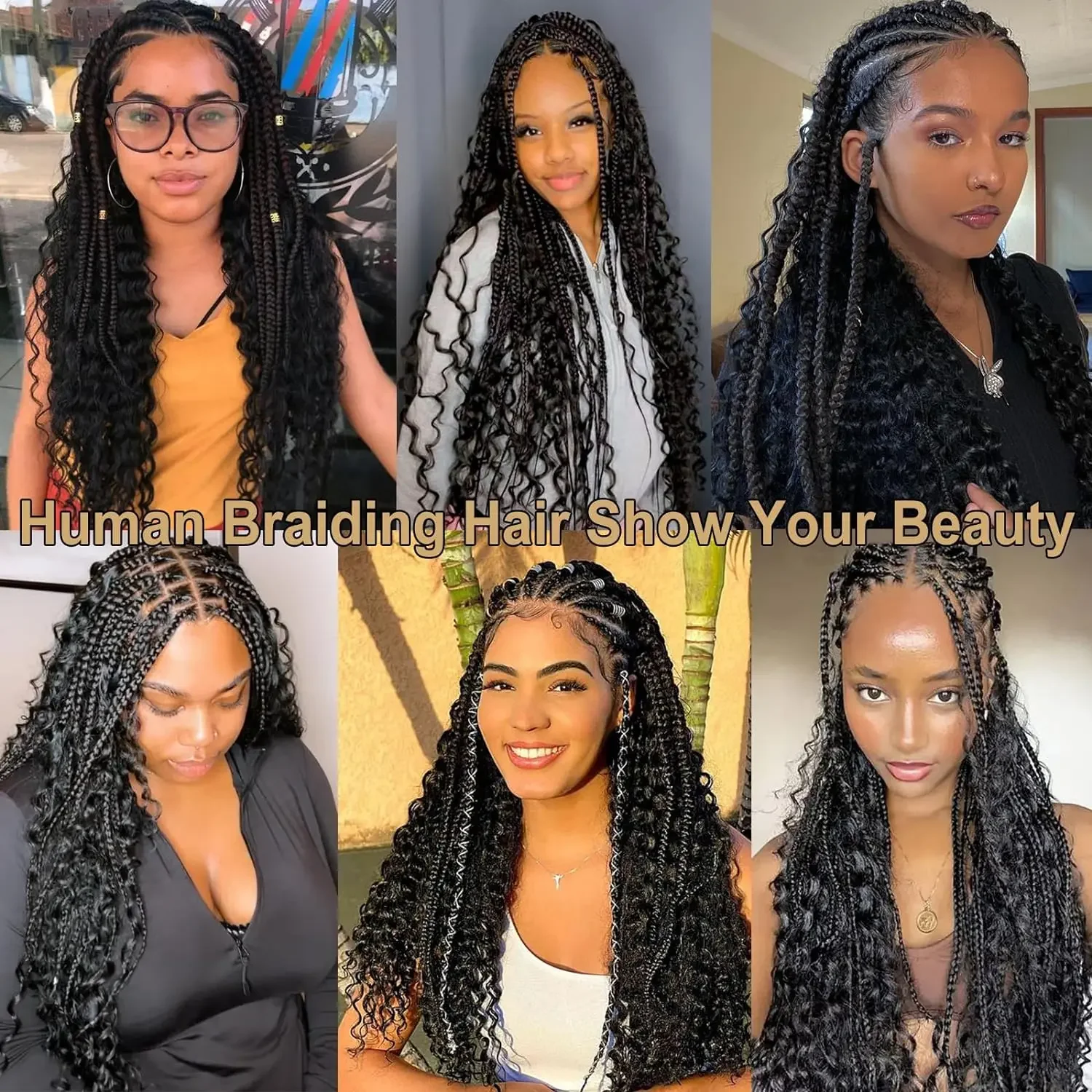 Diepe Watergolf Maagdelijke Bulk Menselijk Haar Voor Vlechten Onbewerkte Extensions Braziliaans Remy Haar_voghion.com