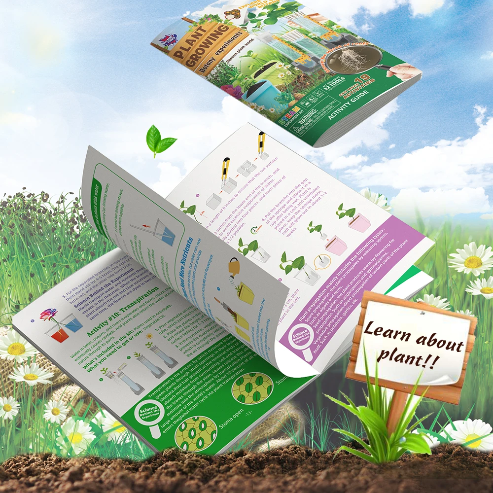 Children STEM Plant Growing Botany Experiments Plant Earth Kit DIY Toys  Education Science Toys for Children to Learn Farming