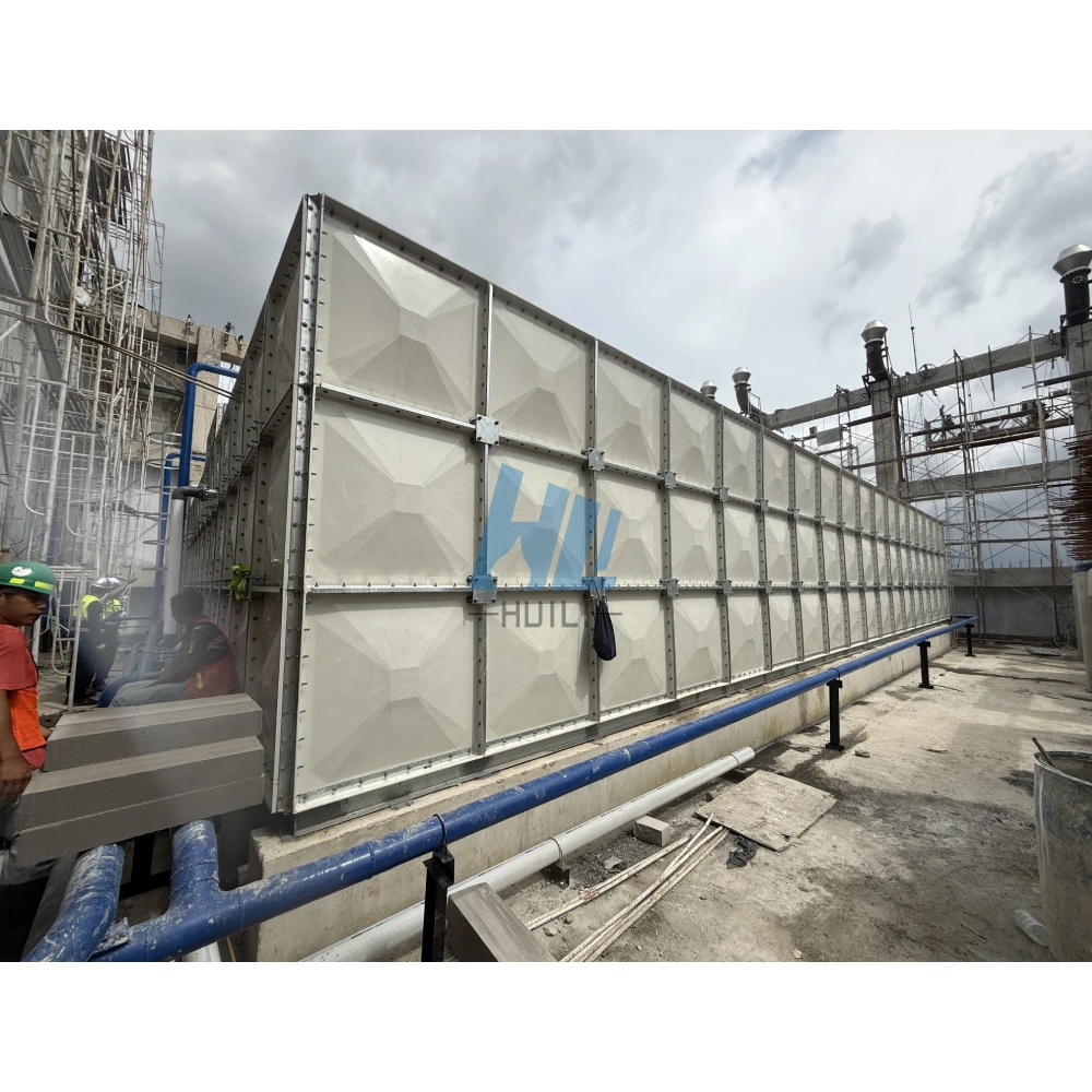 SMC GRP Fiberglass Rectangular Insulated Assembled Water Storage Tank FRP Panel Tank 1 Year Warranty Food Grade Huili Brand