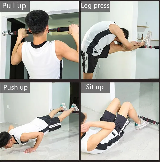 High Quality Portable Adjustable Door Pull Up Bar Wall Mounted Design