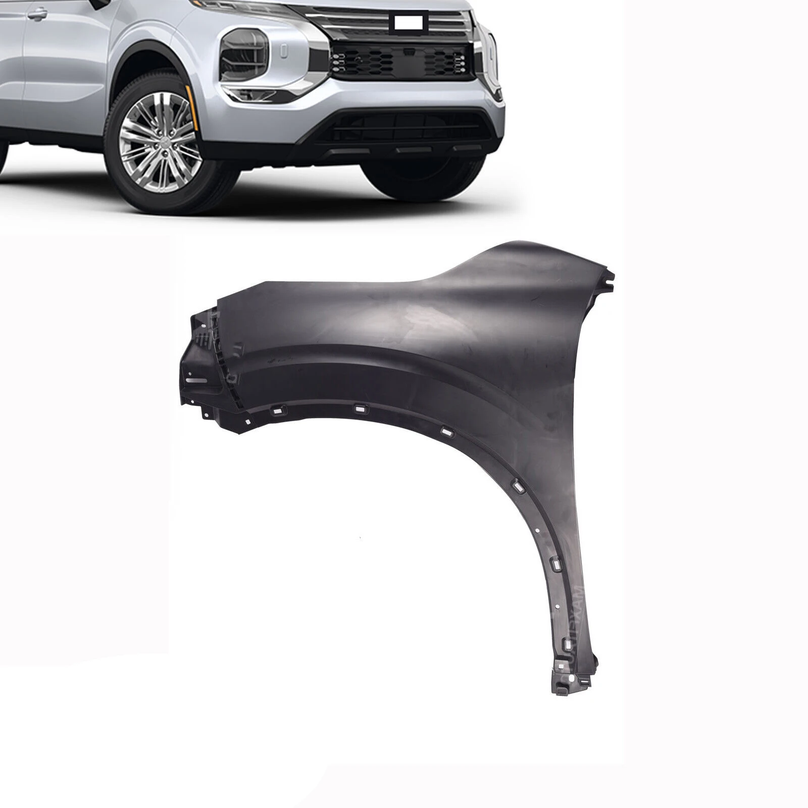 for Mitsubishi Outlander 2022-2023 auto spare replacement parts black steel plastic right left Front Fender