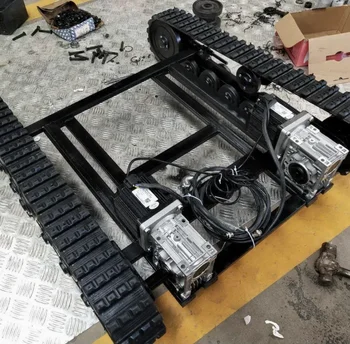 Rubber Track Chassis Manufacturer Customized Flat Caterpillar Chassis Crawler Track Chassis Assembly Engineering Machinery