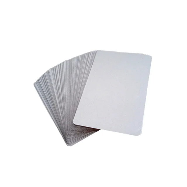  100 pcs Blank sublimation metal name card Thick Laser Metal Name  Card printing blank business card use sublimation ink and paper (Silver ) :  Office Products